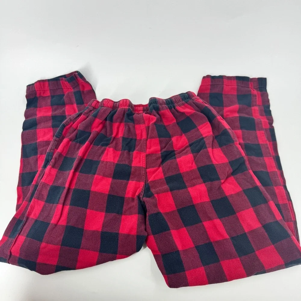 Polo Ralph Lauren Mens Pajama Pants Red Black Buffalo Plaid Size‎ S Cotton